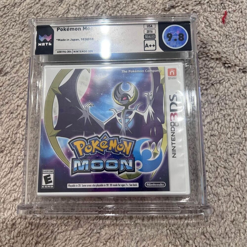 Pokémon Moon WATA 9.8 A++ Nintendo 3DS Sealed Graded